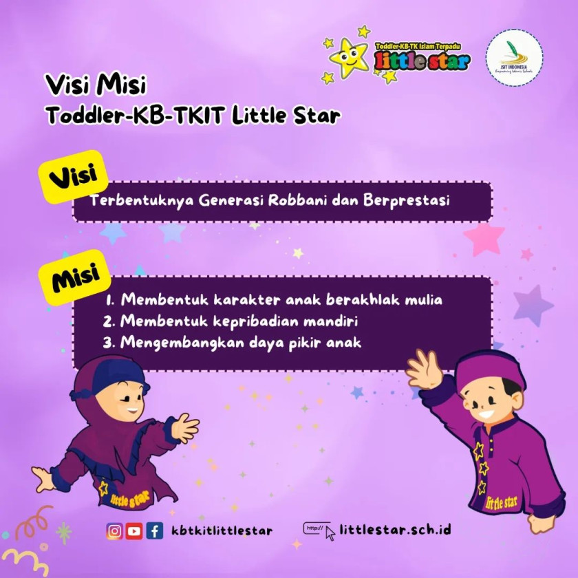 Mengenal lebih dekat Visi Misi Toddler-KB-TKIT Little Star